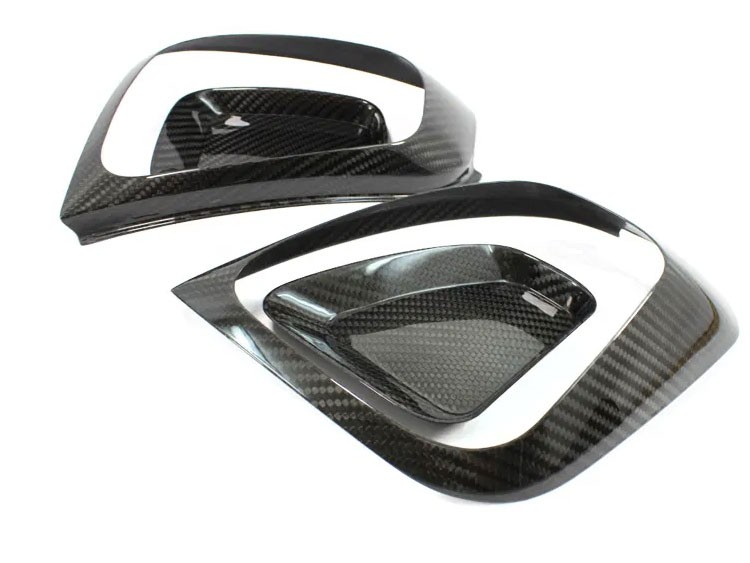 FIAT 500 Tail Light Frame Cover Kit in Carbon Fiber - European Model